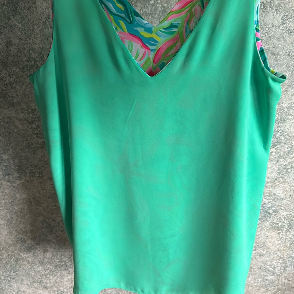 Lilly Pulitzer Green Reversible Top 💚